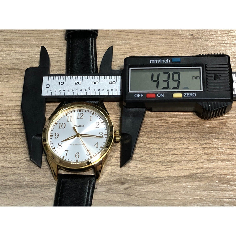 Reloj Timex Easy Reader Vintage Años 2000 Dorado 42mm
