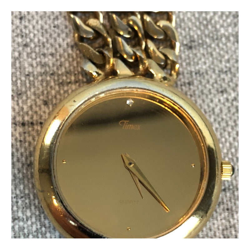 Reloj Timex Vintage Mujer Dial Espejado Muy Raro Pieza Única