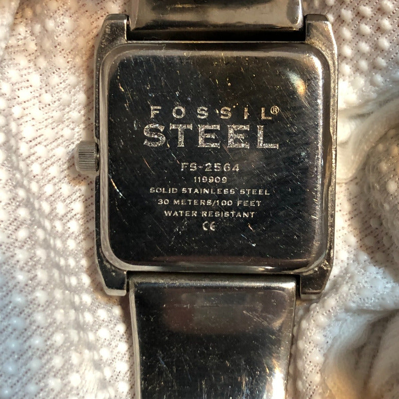 Reloj Fossil Mujer Vintage 1999 Cuadrado Pulsera Original