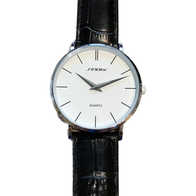 Reloj Sinobi Nuevo Hombre Sin Segundero Pila Nueva 44mm