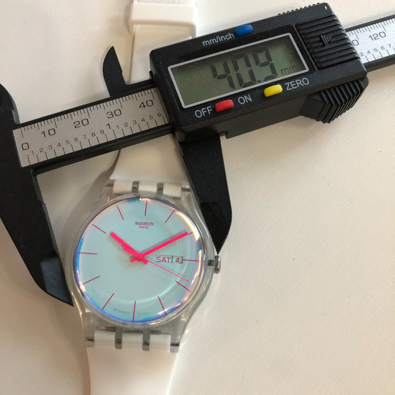 Reloj Swatch Hombre Año 2019 Pastel Rebel Iridiscente 41mm