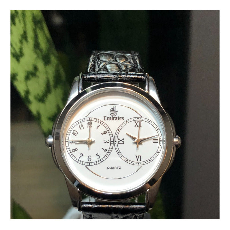 Reloj Emirates Conmemorativo Vintage Unisex Doble Zona Hora