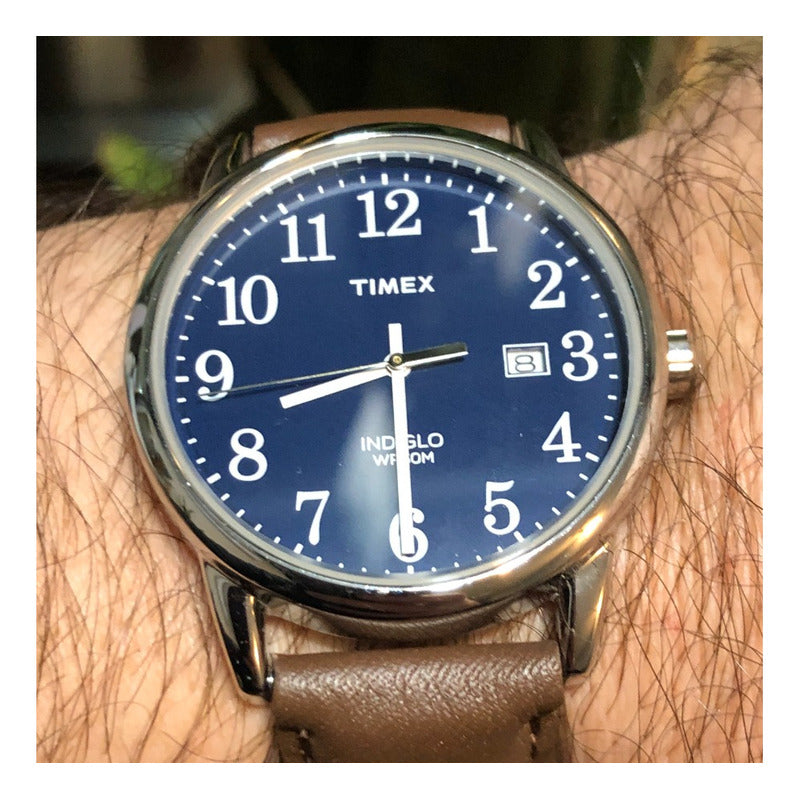 Reloj Timex Cara Azul Marino Hombre Año 2015 Neovintage 40mm