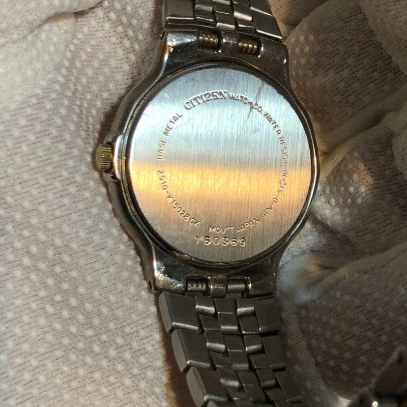Reloj Citizen Hombre Año 1991 Calibre 2510 Bicolor Dial Azul