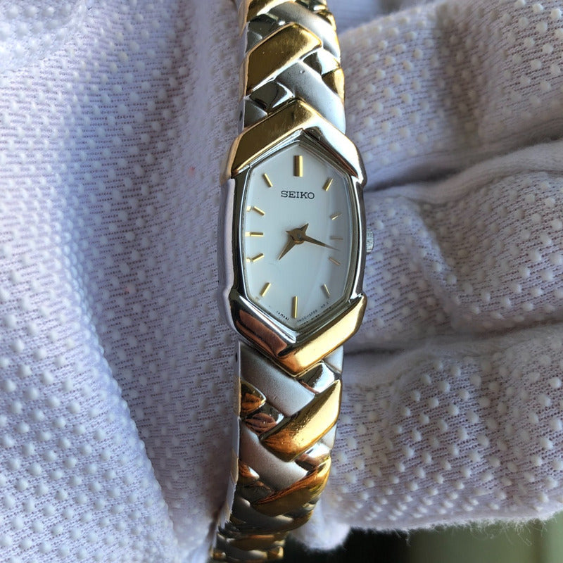 Reloj Seiko Mujer 1992 Cuarzo Japonés Brazalete Integrado