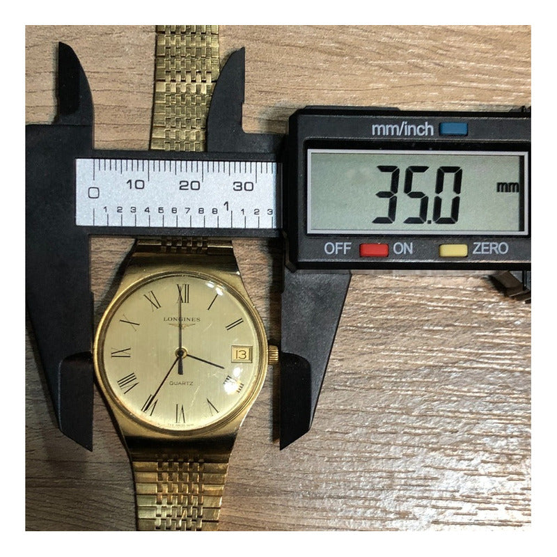 Reloj Longines Quartz Hombre Inicio 80´s Máquina Suiza 35mm