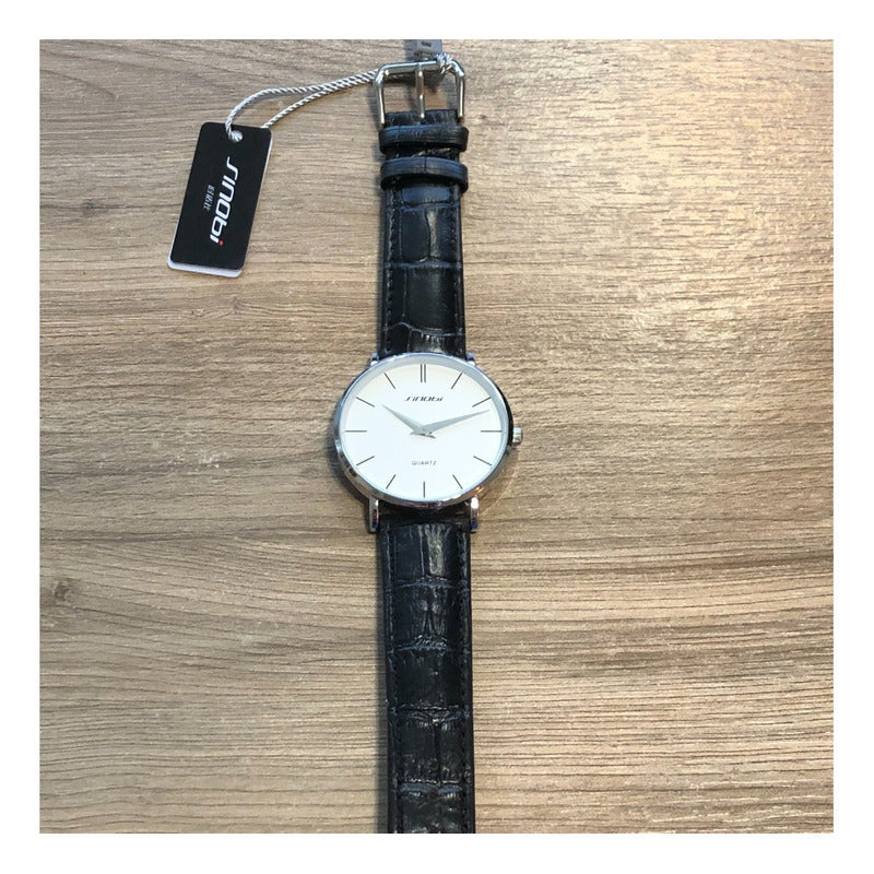 Reloj Sinobi Nuevo Hombre Sin Segundero Pila Nueva 44mm