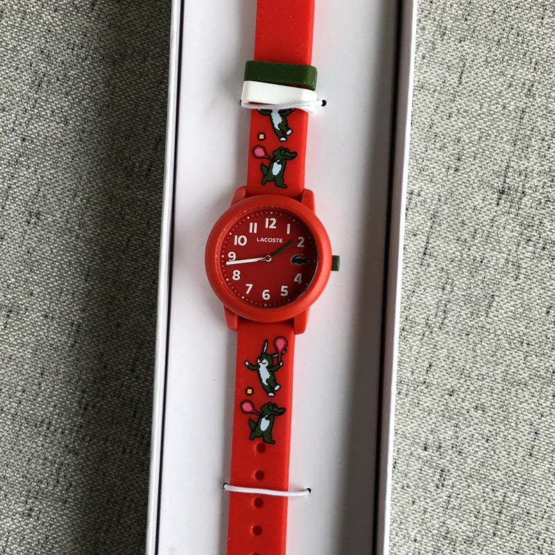Reloj Lacoste Pixelcroc Niños 2021 Rojo Original Con Caja