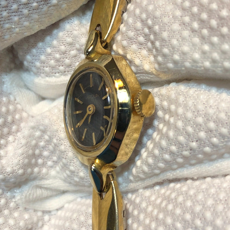 Reloj Acqua By Timex Mujer A Cuerda Vintage Años 80s Dorado