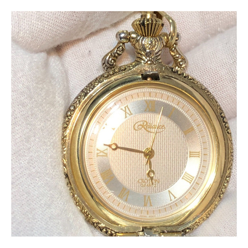 Reloj Bolsillo Croton Reliance 90´s 1er Vuelo De La Historia