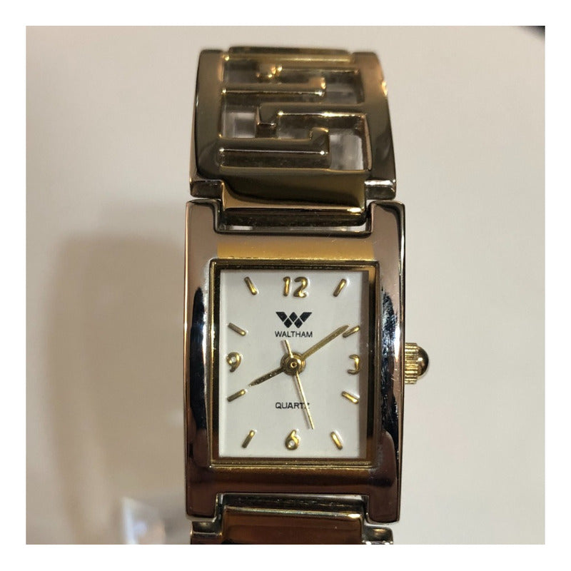 Reloj Waltham Bicolor Mujer Fines 90s Pulsera Greca Original