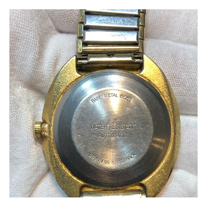 Timex Automático 1976 Hombre Dos Calendarios Pulsera Speidel