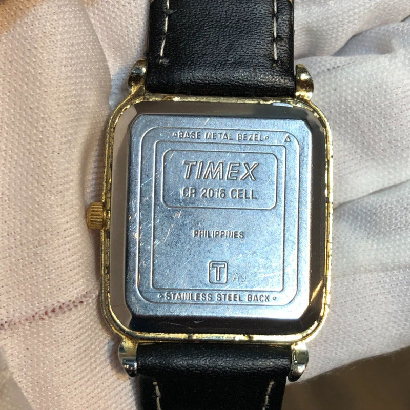 Reloj Timex Vintage1989 Cuadrado Fecha Funciona Bien Escaso.