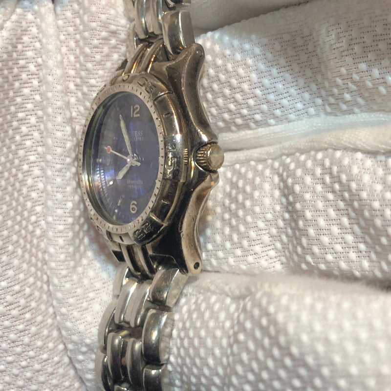 Reloj Guess Mujer Vintage Fines Años 90´s Dial Azul Metálico