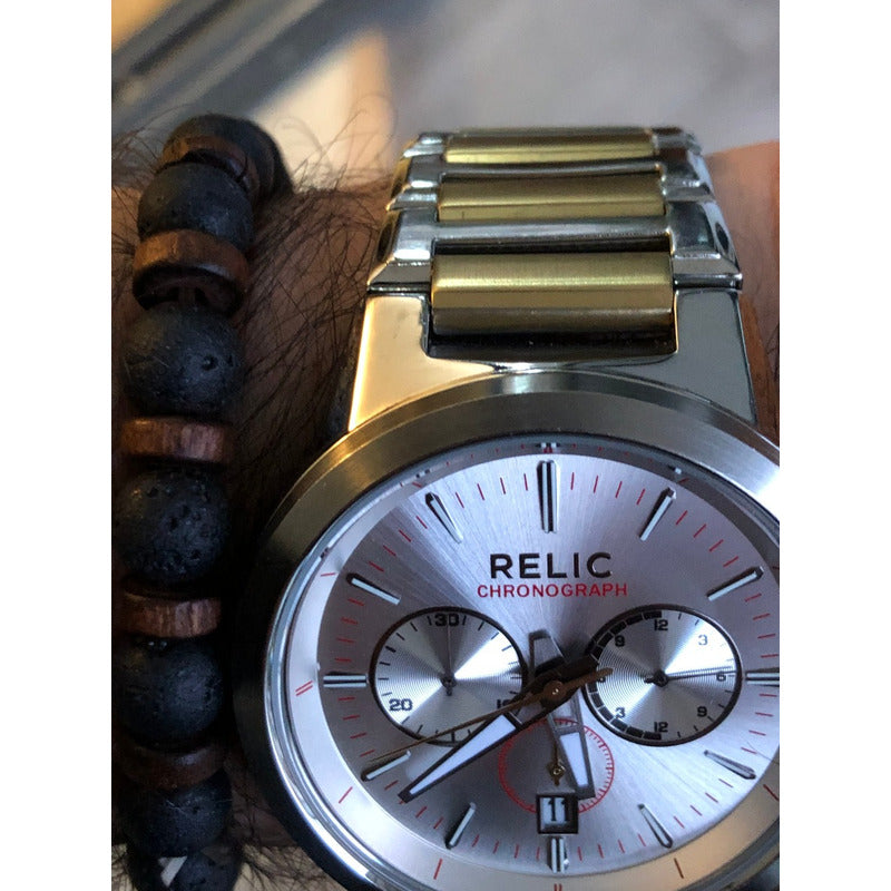 Reloj Relic Vintage Chronograph Hombre Como Nuevo