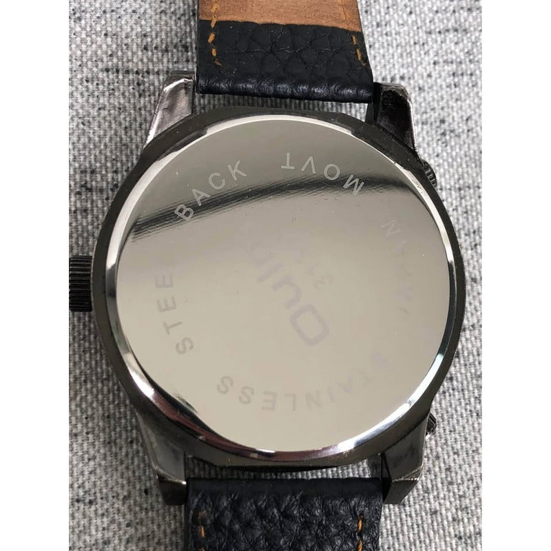 Reloj Oulm Con 3 Relojes En El Dial Funcionando Hombre 56mm