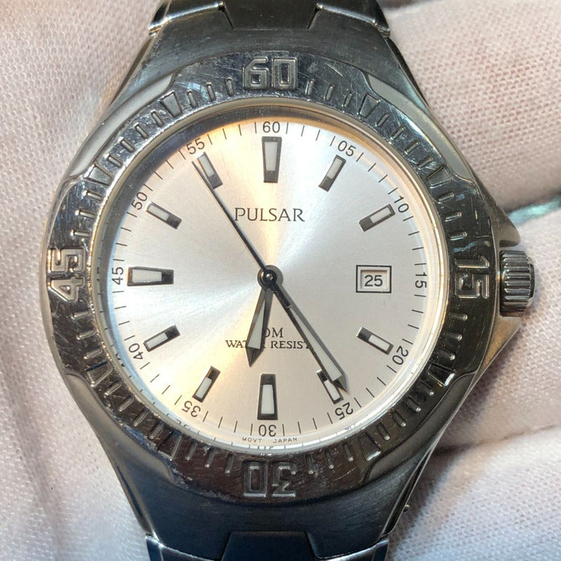 Pulsar By Seiko Vintage 1996 Hombre Bisel Deportivo Escaso.