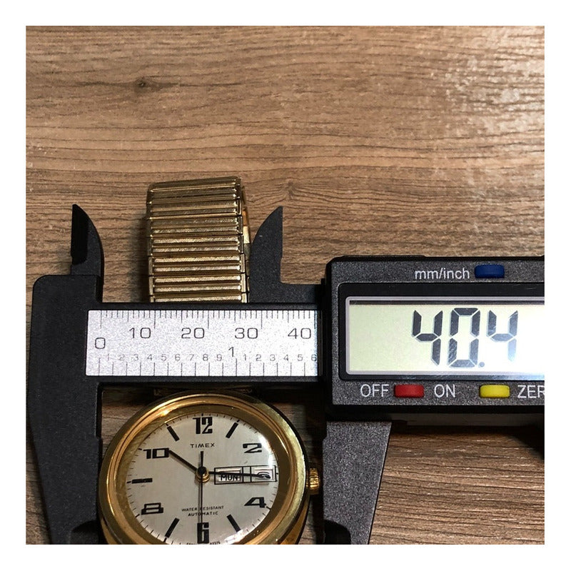 Timex Automático 1976 Hombre Dos Calendarios Pulsera Speidel
