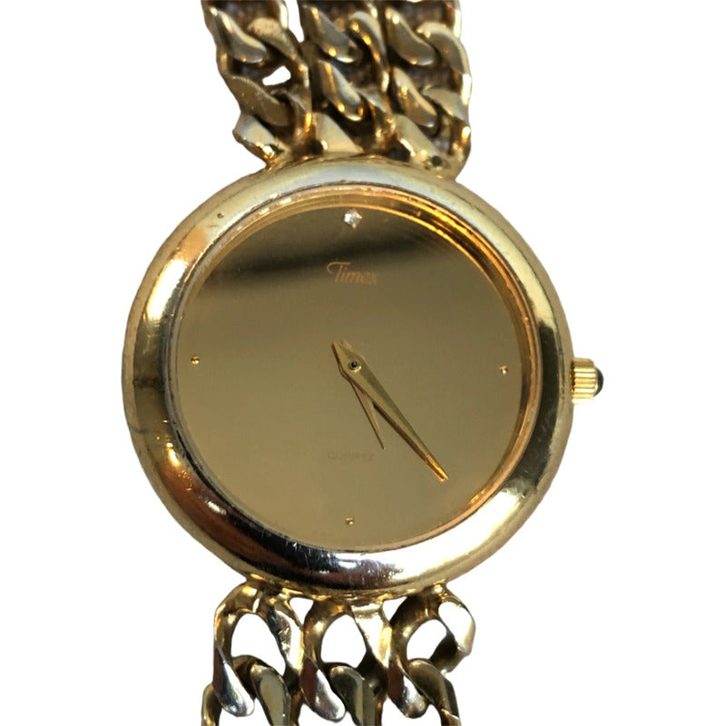 Reloj Timex Vintage Mujer Dial Espejado Muy Raro Pieza Única