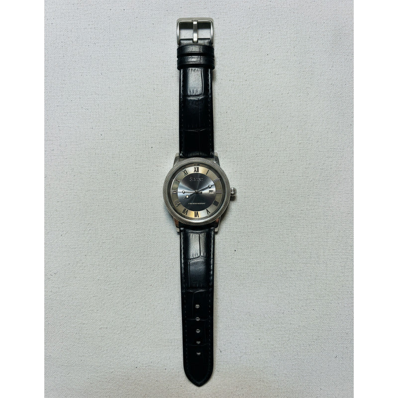 Reloj Stauer Hombre 2009 Gris Sunburst Nuevo Y Poco Común