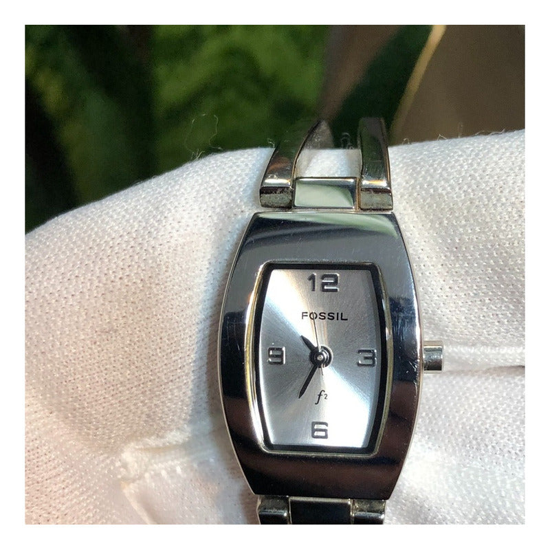 Reloj Fossil F2 Mujer Fines De Los 90´s Escaso Caja Tonneau