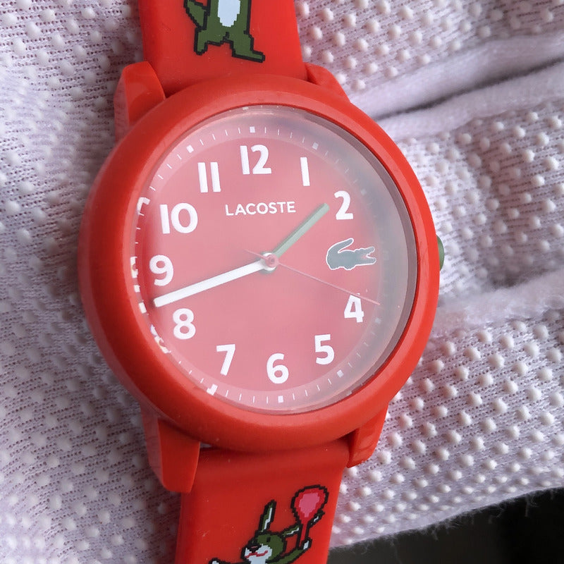 Reloj Lacoste Pixelcroc Niños 2021 Rojo Original Con Caja