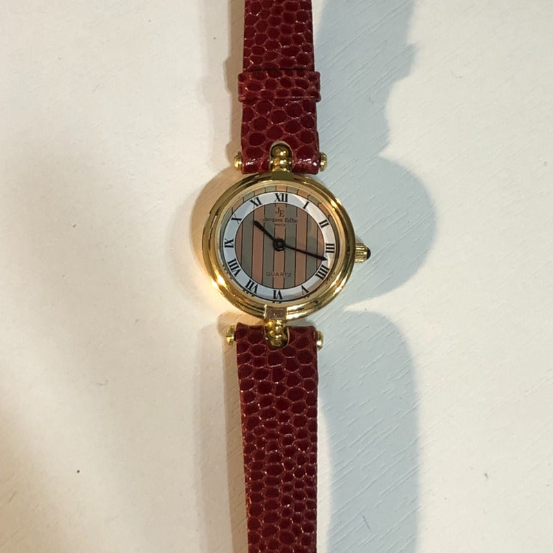 Reloj Jacques Edho Paris Años 80s Vintage Chapado Oro18k