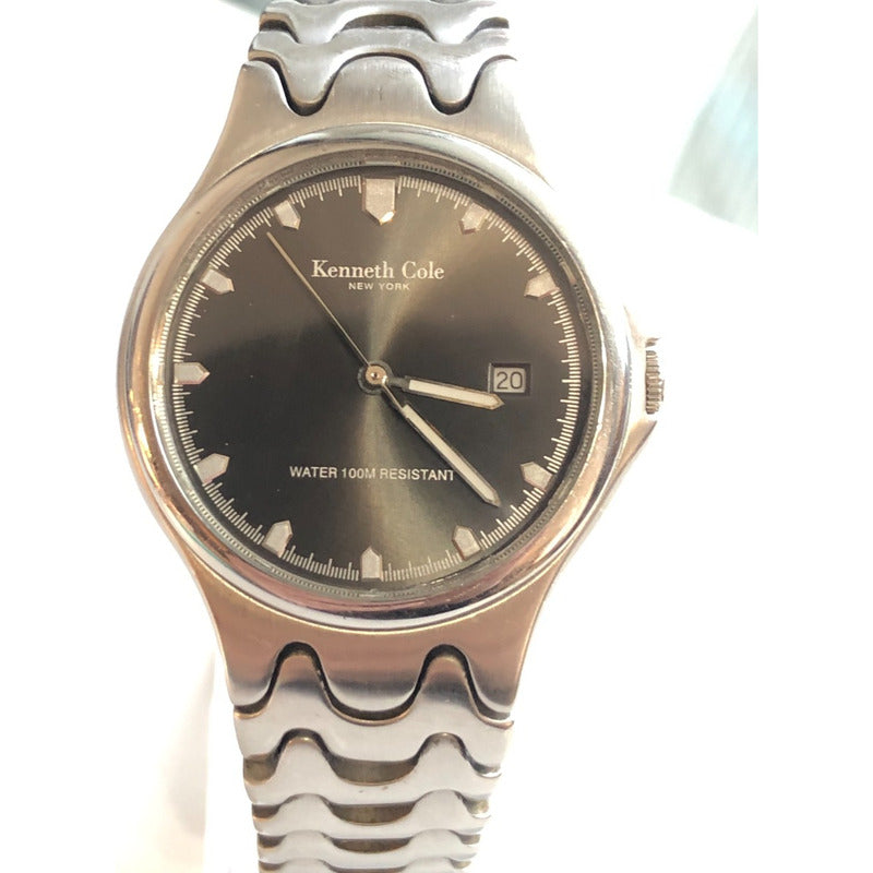 Reloj Kenneth Cole Hombre 1998 Sunburst Pulsera Ondulada