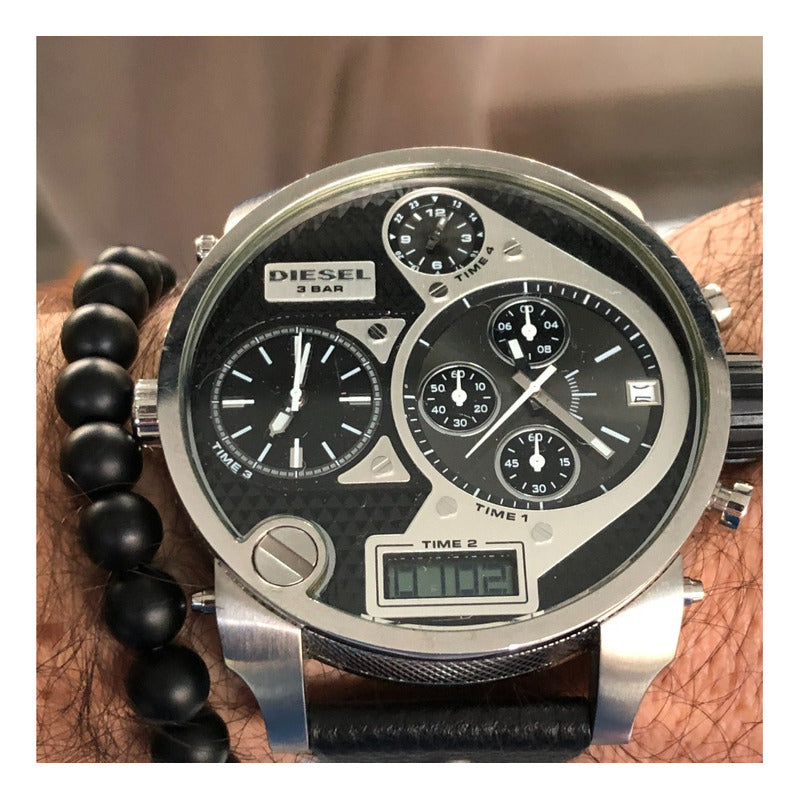 Reloj Diesel Dz-7125 Vintage Hombre Muy Grande Descontinuado