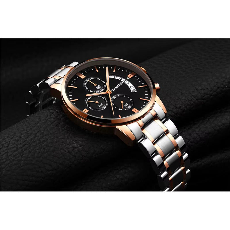 Reloj Guanqin Gs19053 Hombre Acero Resistente Al Agua