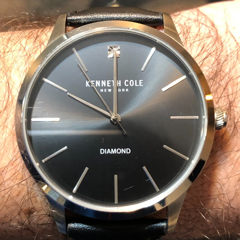 Reloj Kenneth Cole Hombre Año 2015 Diamond Negro