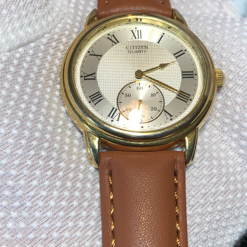 Reloj Citizen Hombre Año 1989 Vintage Dial Waffle