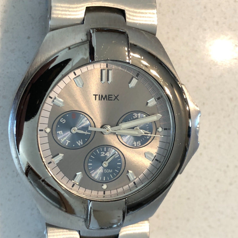 Reloj Timex Multifunción Tres Subesferas 2000s Hombre Único