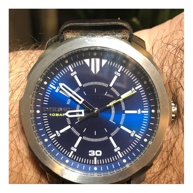 Reloj Diesel Dz1787 Cara Azul Hombre Correa Original