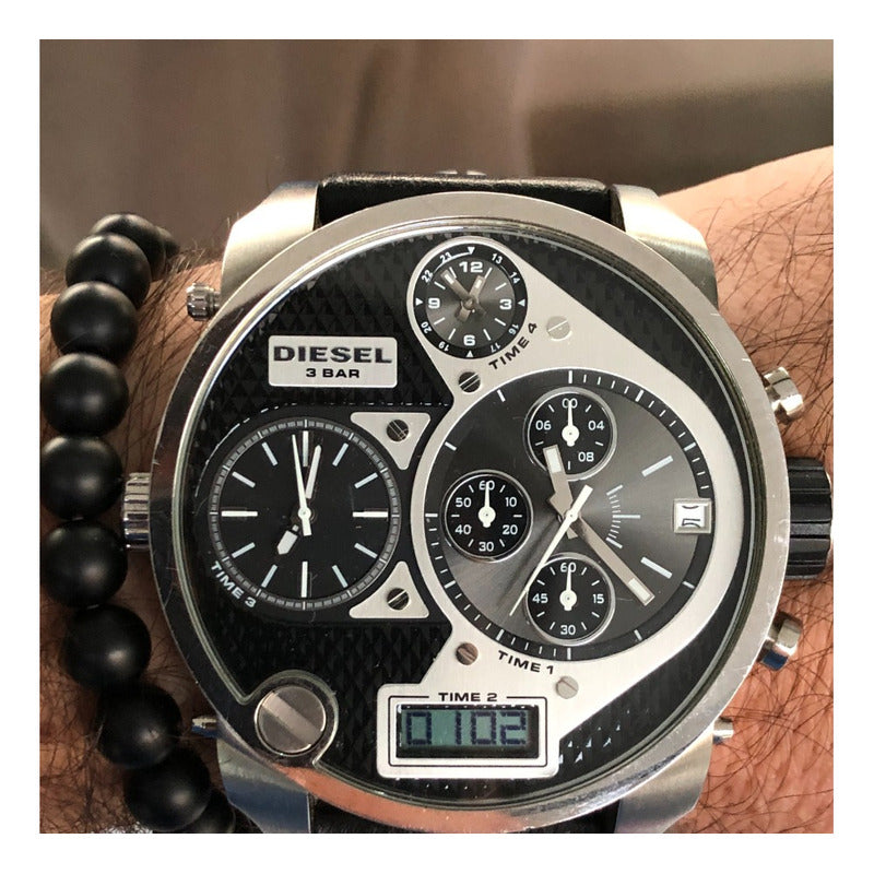 Reloj Diesel Dz-7125 Vintage Hombre Muy Grande Descontinuado