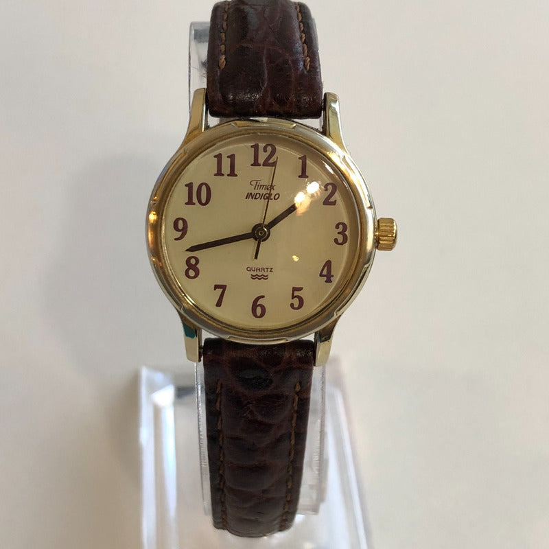 Reloj Timex Easy Reader Mujer Vintage 1998 Dial Crema