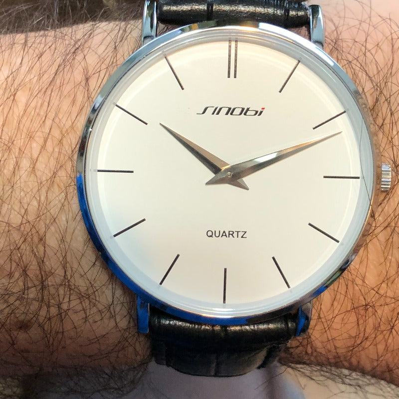 Reloj Sinobi Nuevo Hombre Sin Segundero Pila Nueva 44mm