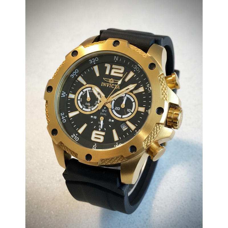 Reloj Invicta I-force Hombre Año 2013 Dorado 50mm Trinite