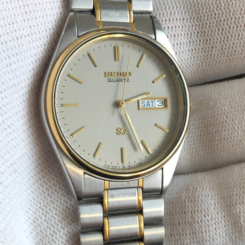 Reloj Seiko Hombre Vintage Año 1997 Two Tone Día-fecha Raro