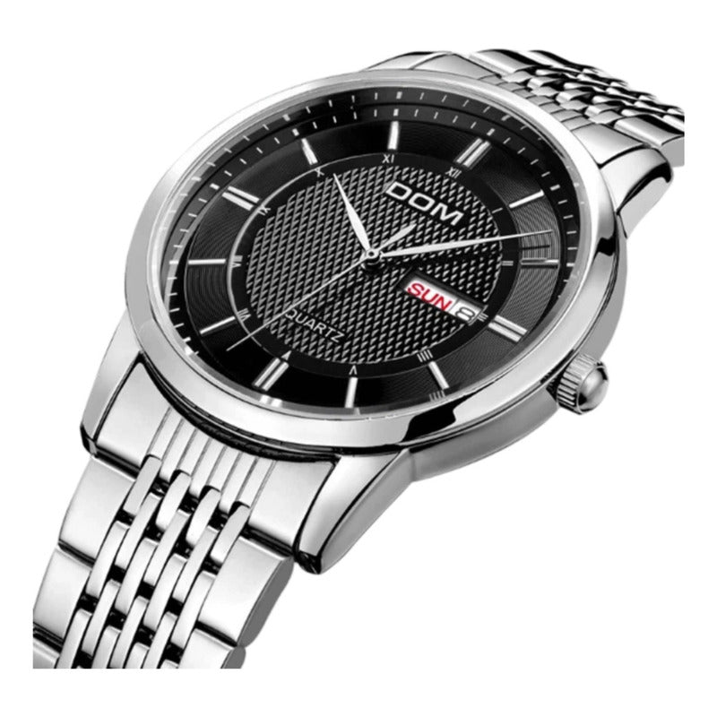 Reloj Dom De Lujo Acero Inoxidable Hombre
