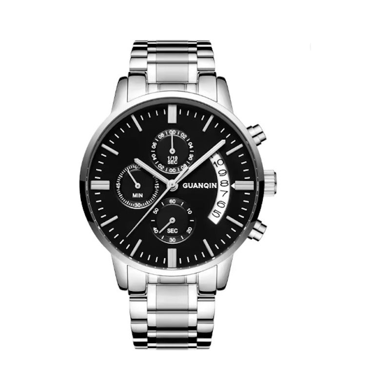 Reloj Guanqin Gs19053 Hombre Acero Resistente Al Agua