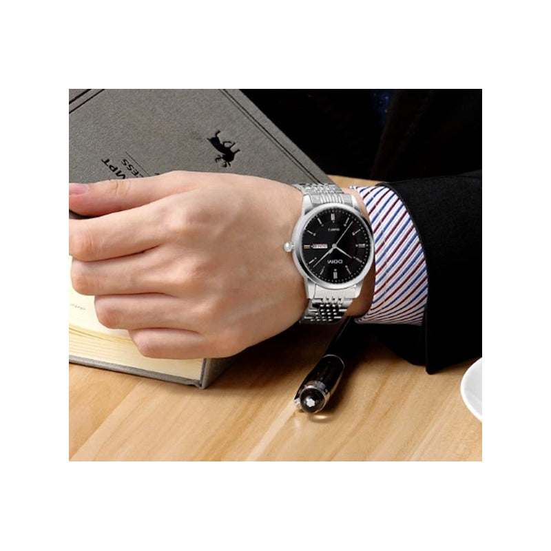 Reloj Dom De Lujo Acero Inoxidable Hombre