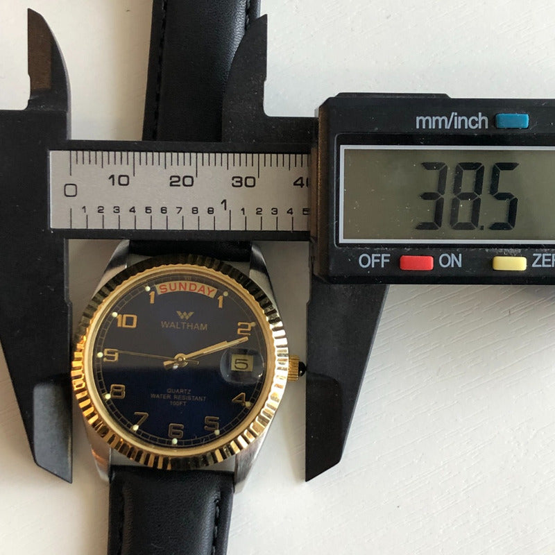 Reloj Waltham Vintage 1998 Day-date Azul President Style
