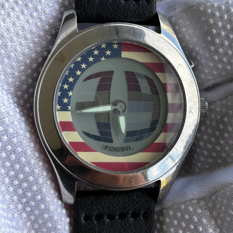 Reloj Fossil Hombre Año 2003 Experimental Bigtic Dial Gráfico