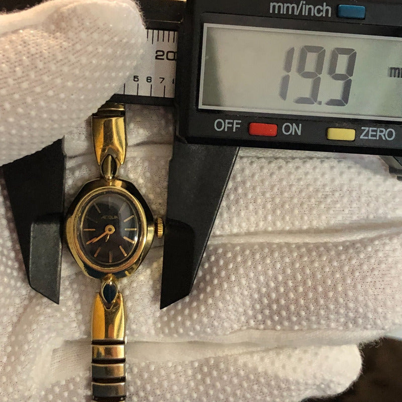 Reloj Acqua By Timex Mujer A Cuerda Vintage Años 80s Dorado