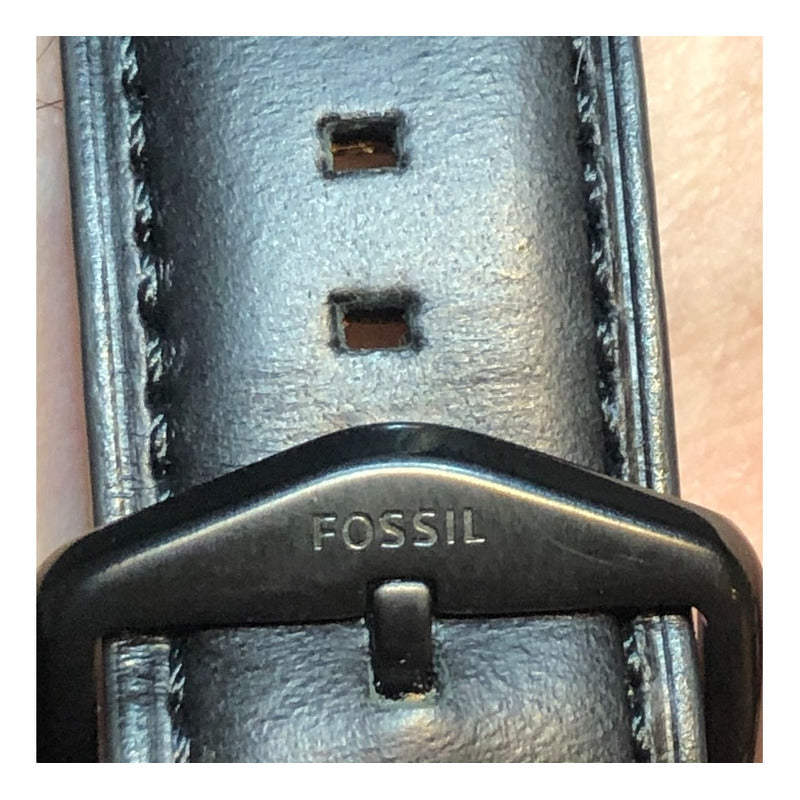 Reloj Fossil Negro Correa Original 2013 Hombre Caja 49mm