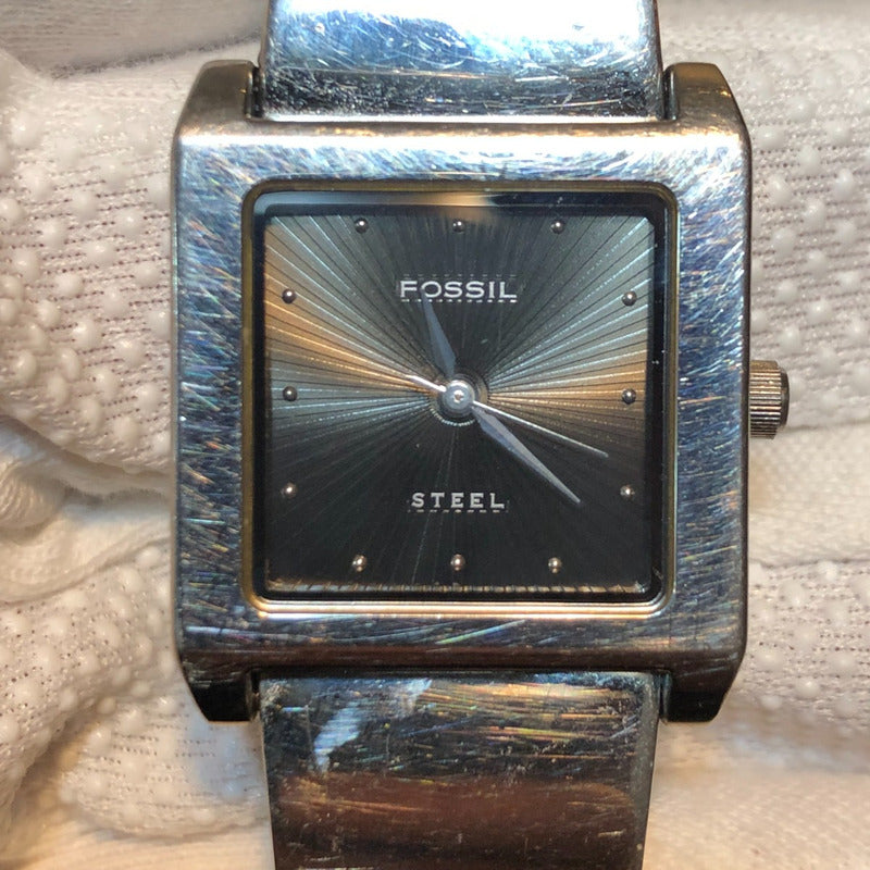 Reloj Fossil Mujer Vintage 1999 Cuadrado Pulsera Original
