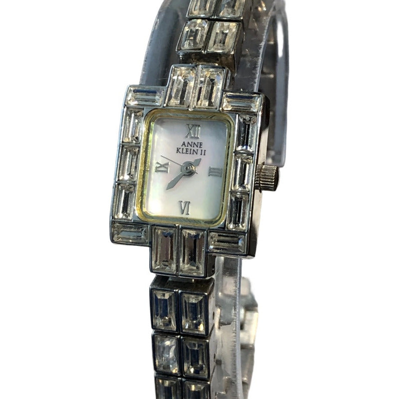 Reloj Anne Klein Ii Mujer Años 90´s Nácar Cristales Baguette