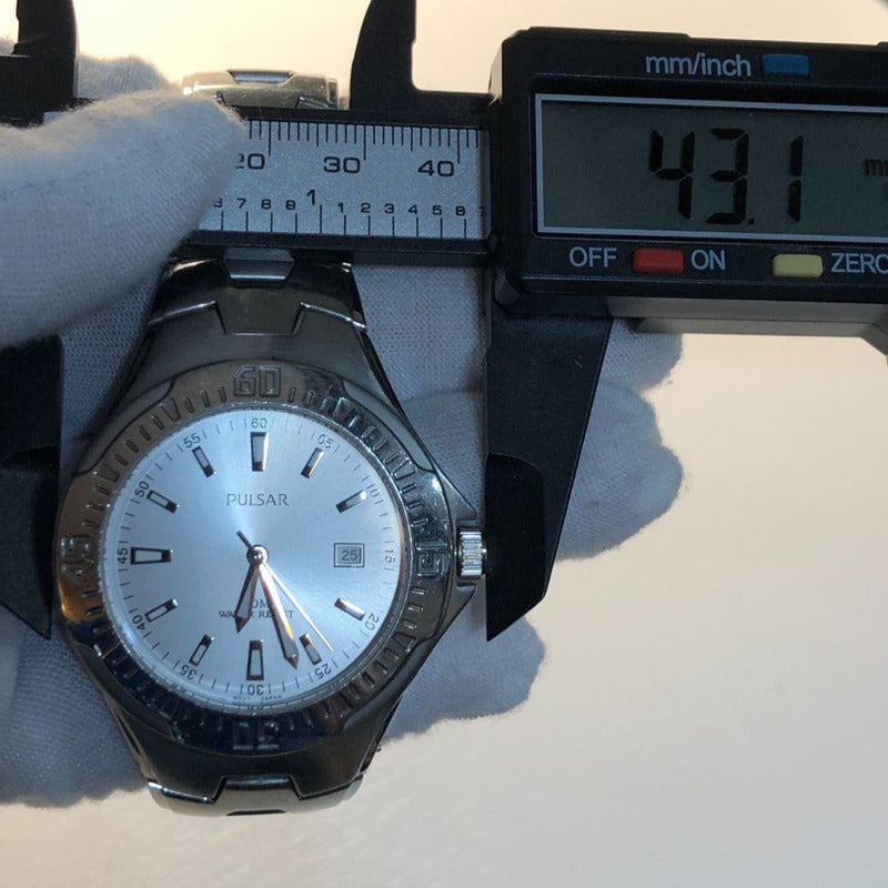 Pulsar By Seiko Vintage 1996 Hombre Bisel Deportivo Escaso.