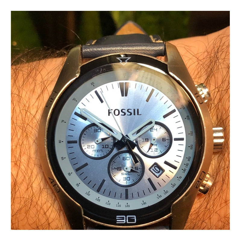 Fossil Coachman Chronograph 2019 Cristal Azulado Raro Hombre